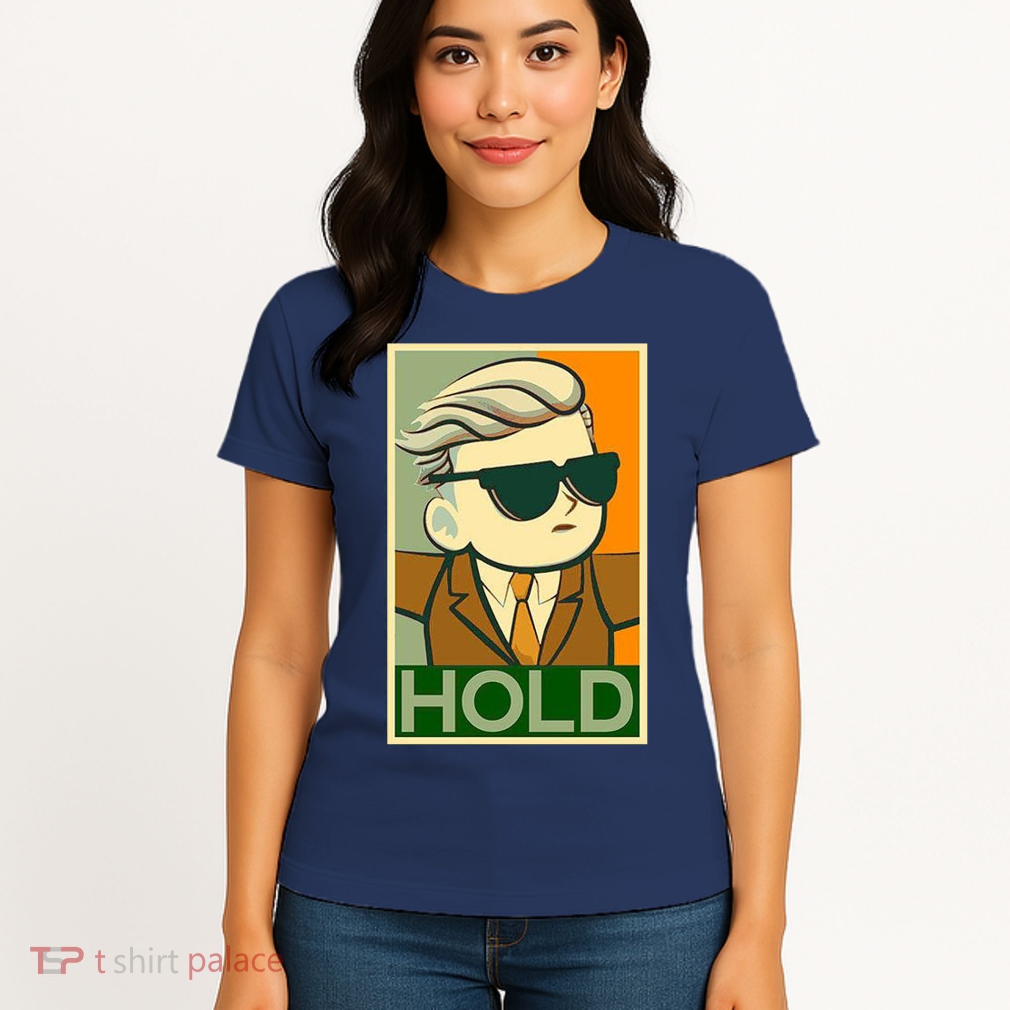 Hold Crypto Currency Cartoon Women's T-Shirt