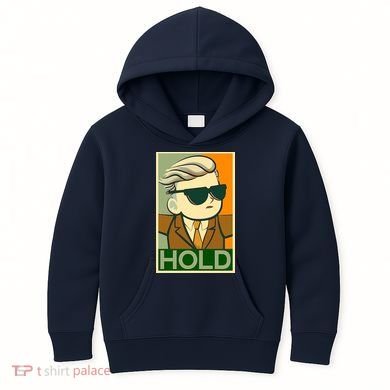 Hold Crypto Currency Cartoon Kids Hoodie