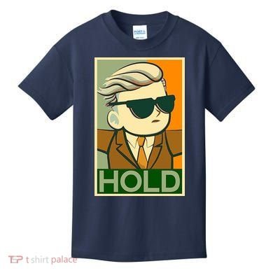 Hold Crypto Currency Cartoon Kids T-Shirt