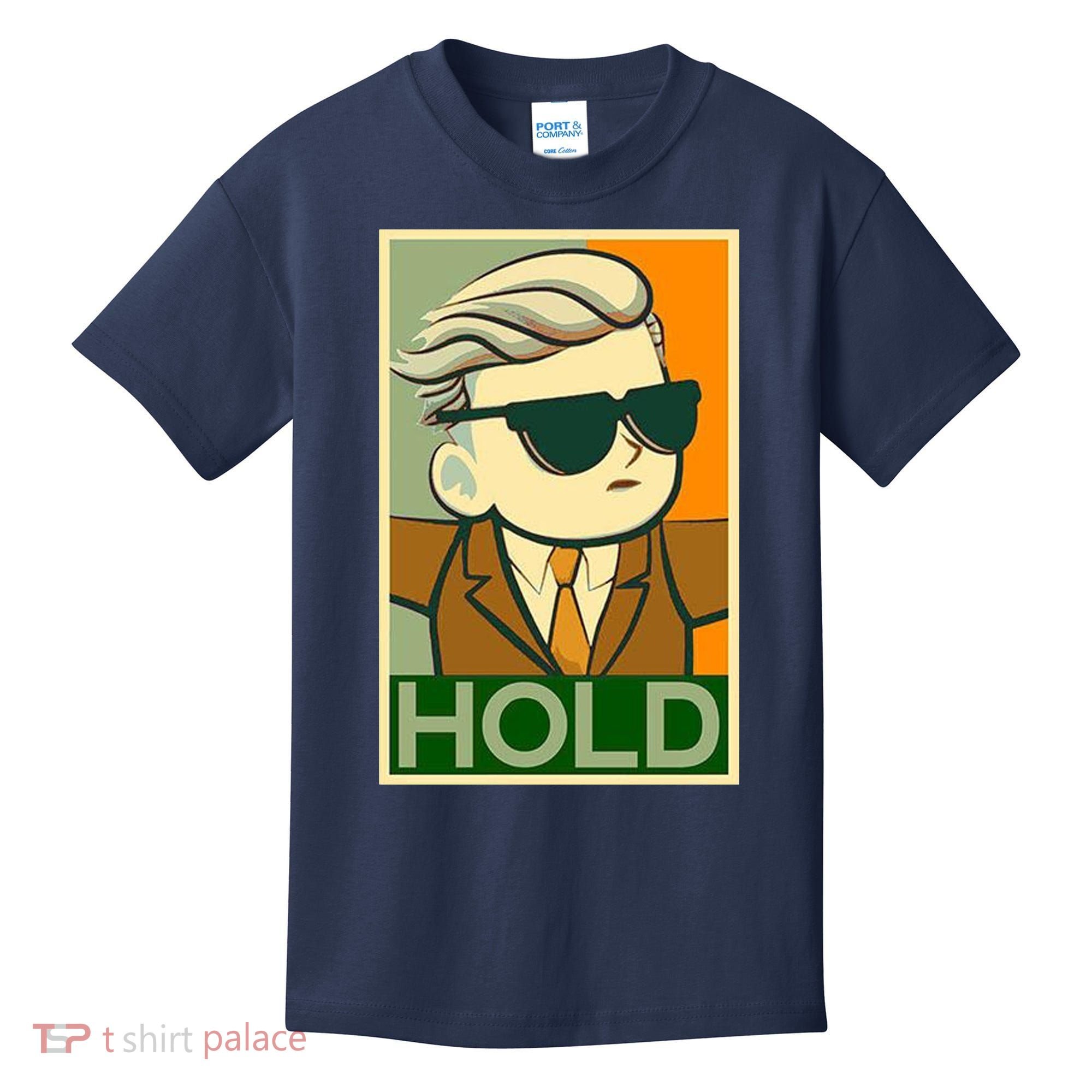 Hold Crypto Currency Cartoon Kids T-Shirt