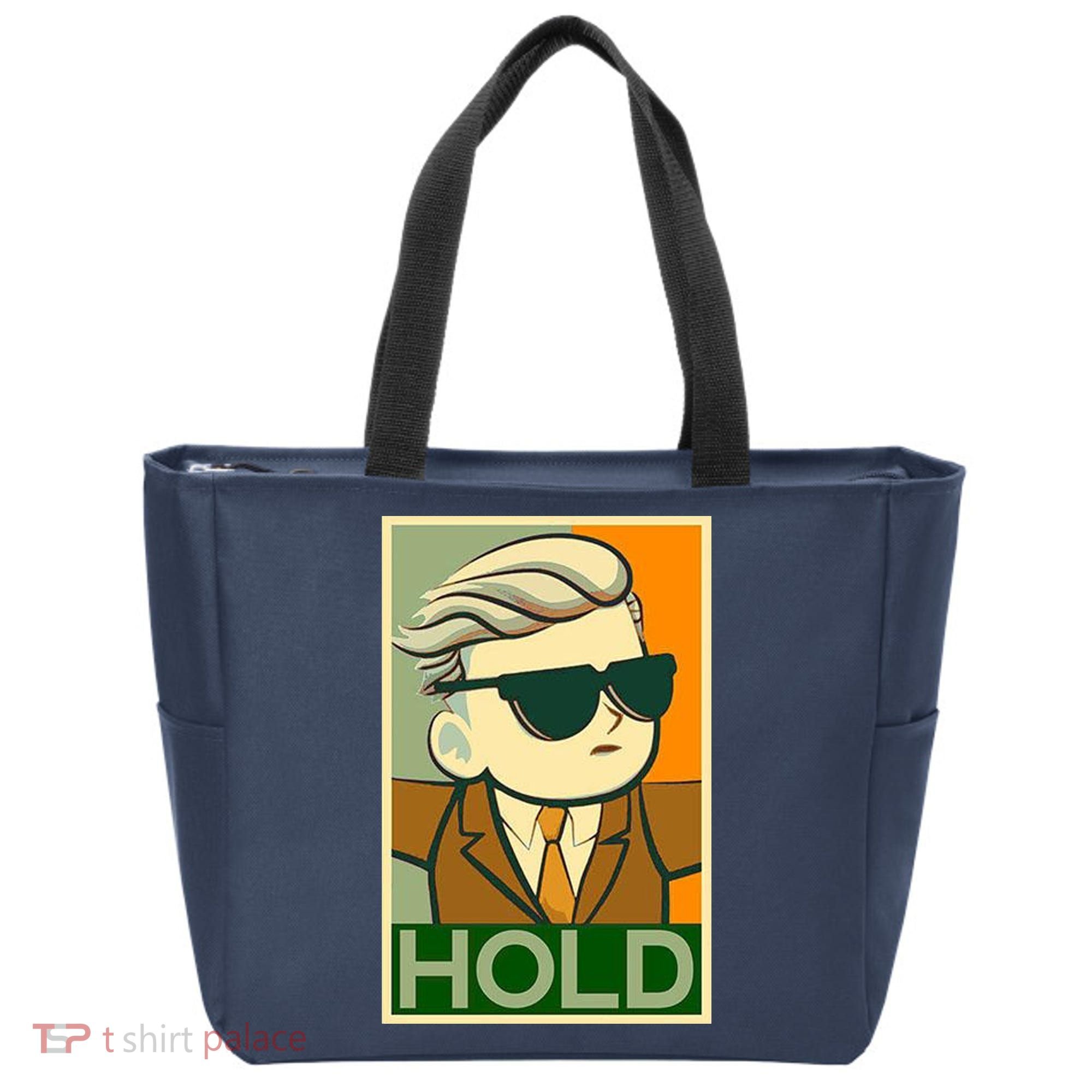 Hold Crypto Currency Cartoon Tote Bag