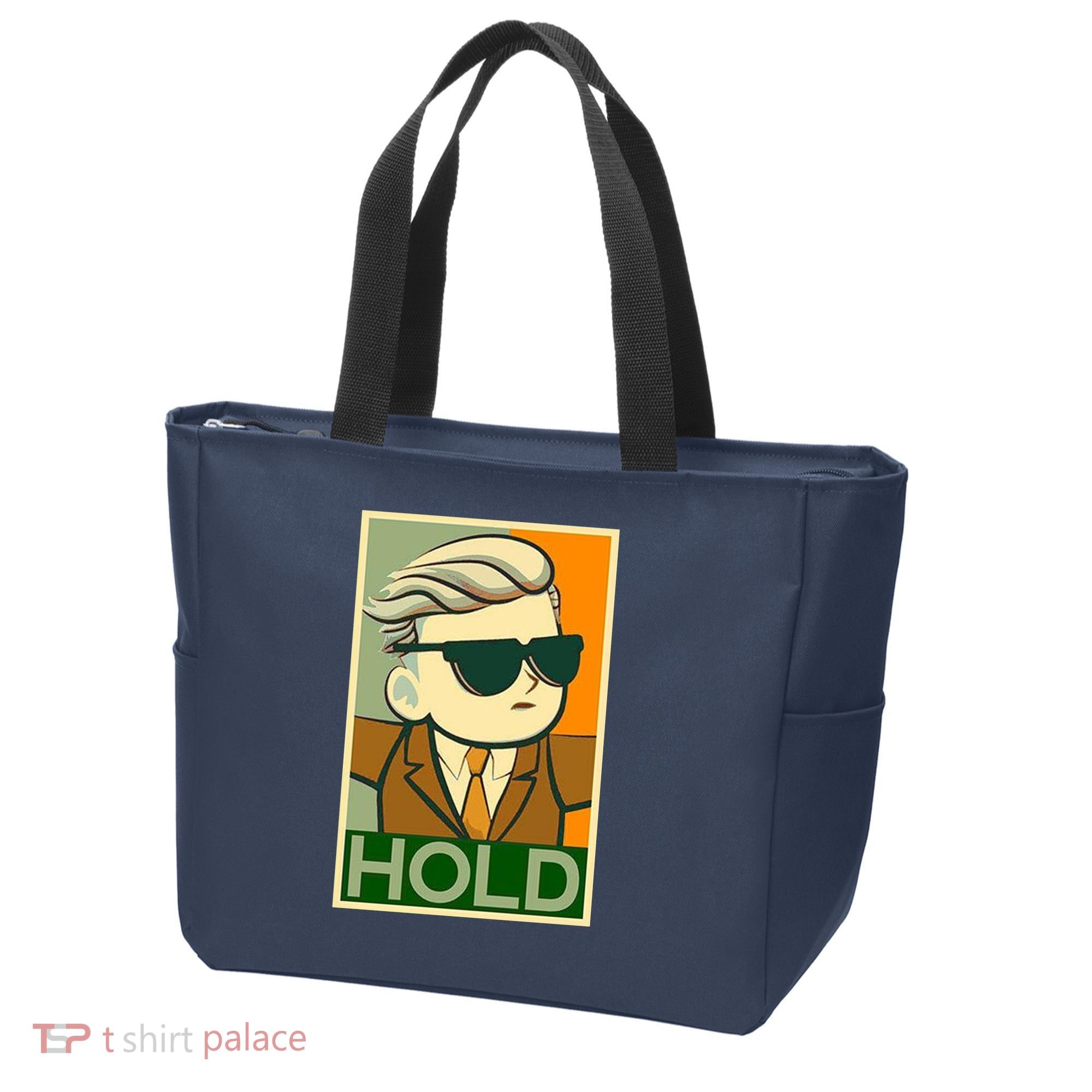Hold Crypto Currency Cartoon Tote Bag