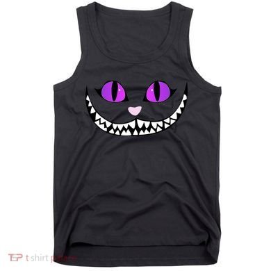 Halloween Cheshire Cat Grinning Smile Wonderland Floating Tank Top