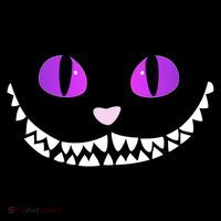 Halloween Cheshire Cat Grinning Smile Wonderland Floating Tank Top thumb 6