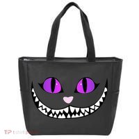 Halloween Cheshire Cat Grinning Smile Wonderland Floating Tote Bag thumb 0