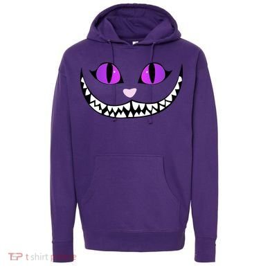 Halloween Cheshire Cat Grinning Smile Wonderland Floating Hoodie
