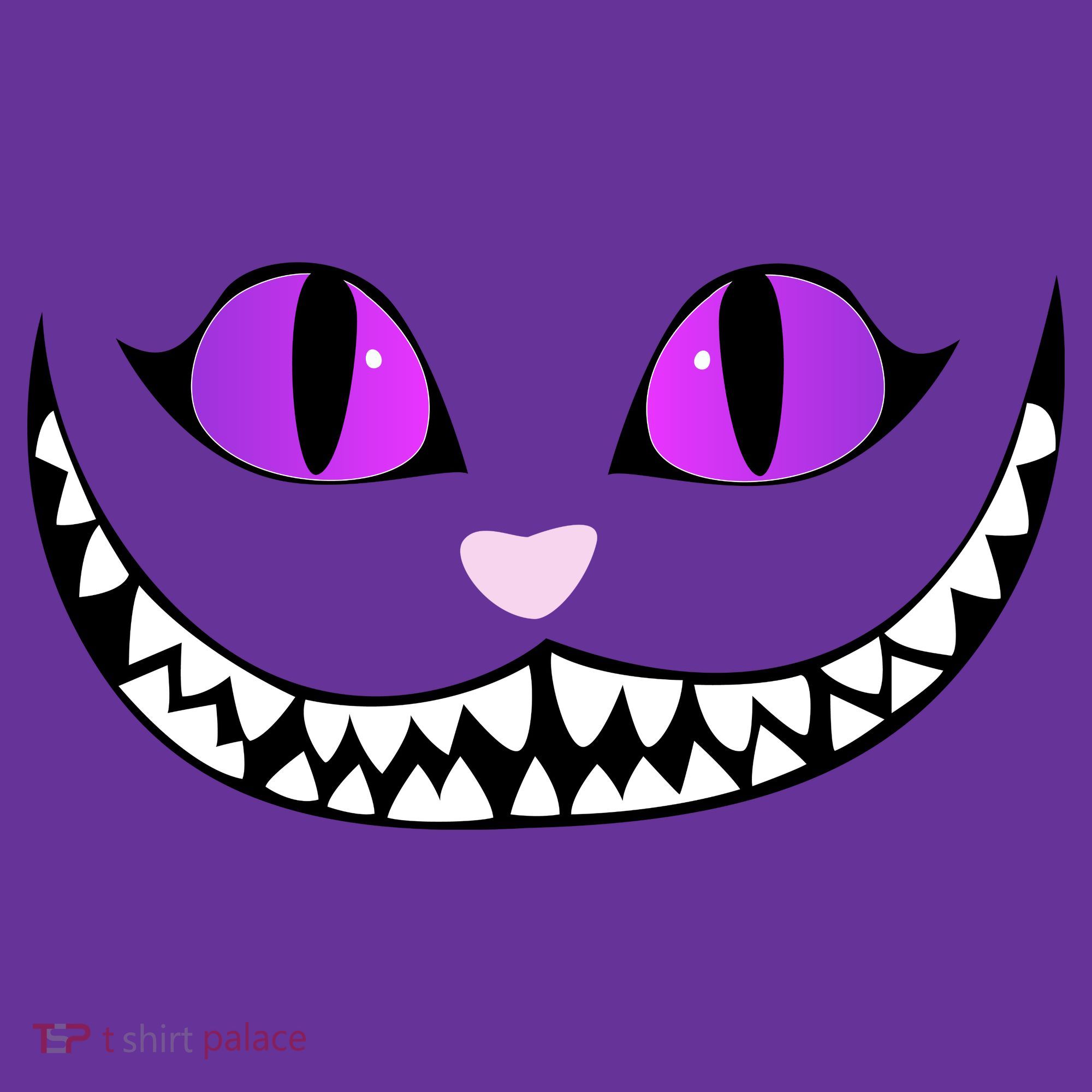Halloween Cheshire Cat Grinning Smile Wonderland Floating Long Sleeve Shirt