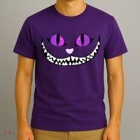 Halloween Cheshire Cat Grinning Smile Wonderland Floating T-Shirt thumb 3