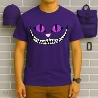 Halloween Cheshire Cat Grinning Smile Wonderland Floating T-Shirt thumb 6