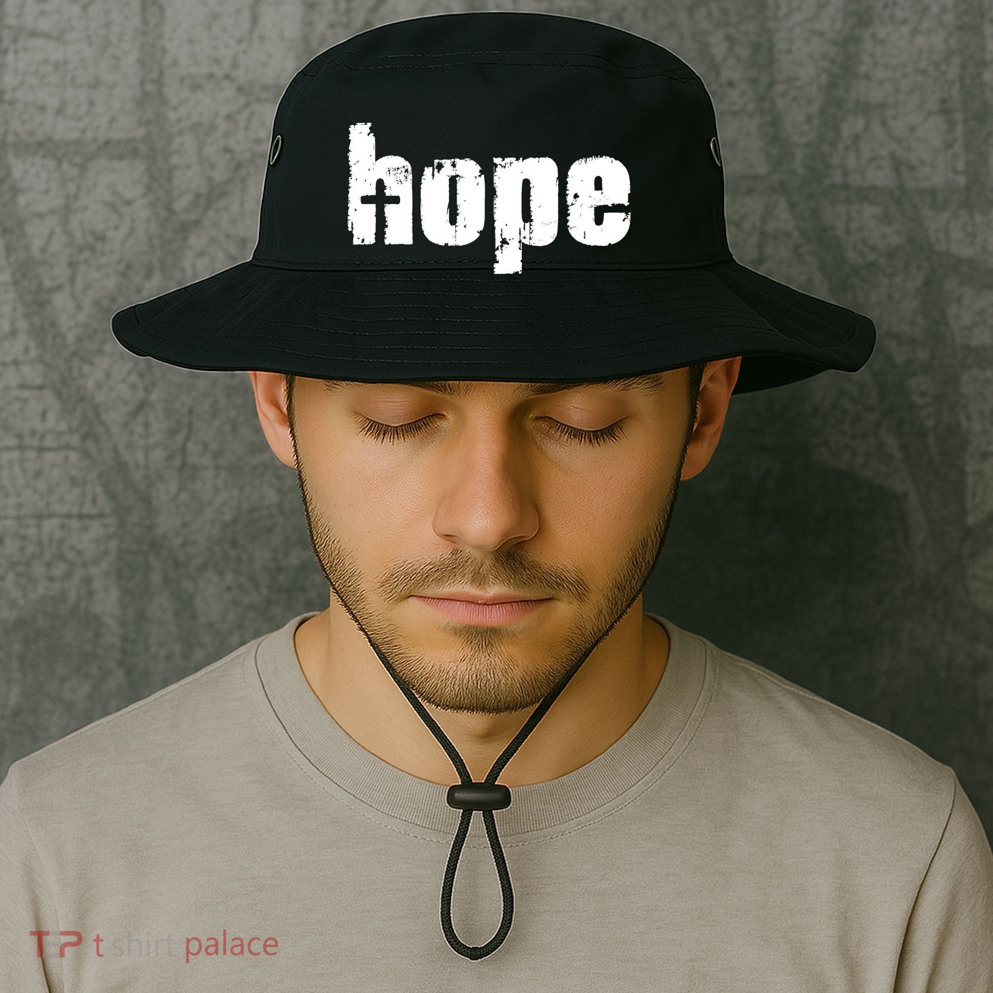 Hope Cross Christianity Bucket Hat