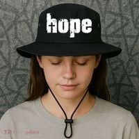 Hope Cross Christianity Bucket Hat thumb 3