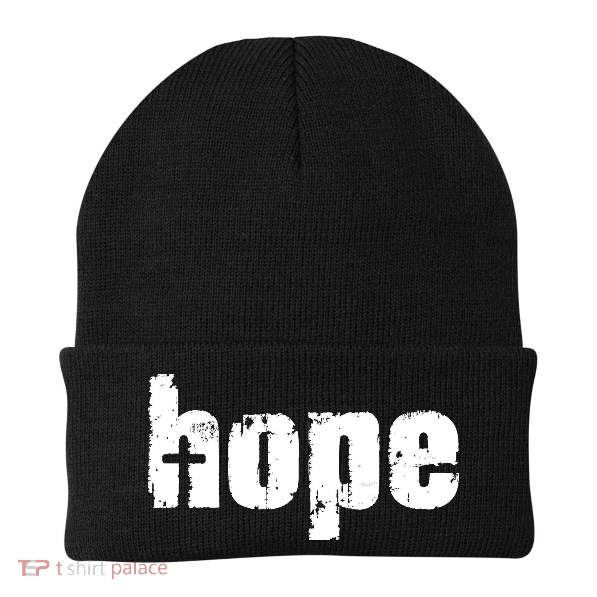 Hope Cross Christianity Beanie
