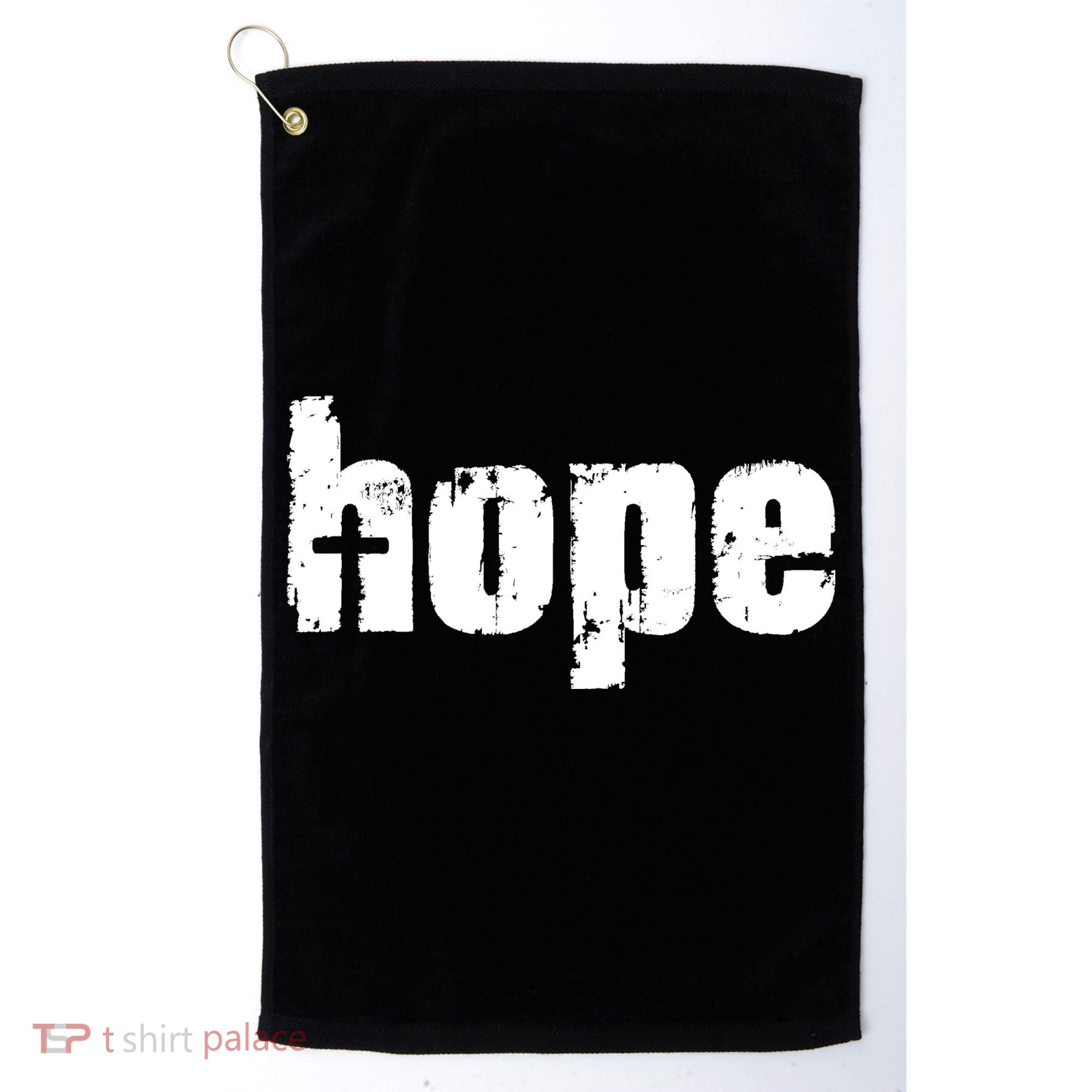 Hope Cross Christianity Golf Towel