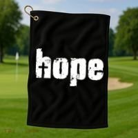 Hope Cross Christianity Golf Towel thumb 1