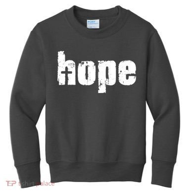 Hope Cross Christianity Kids Sweatshirt
