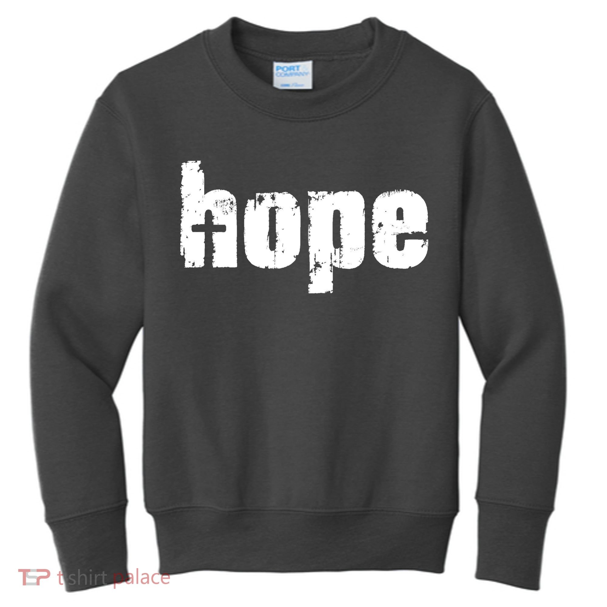 Hope Cross Christianity Kids Sweatshirt