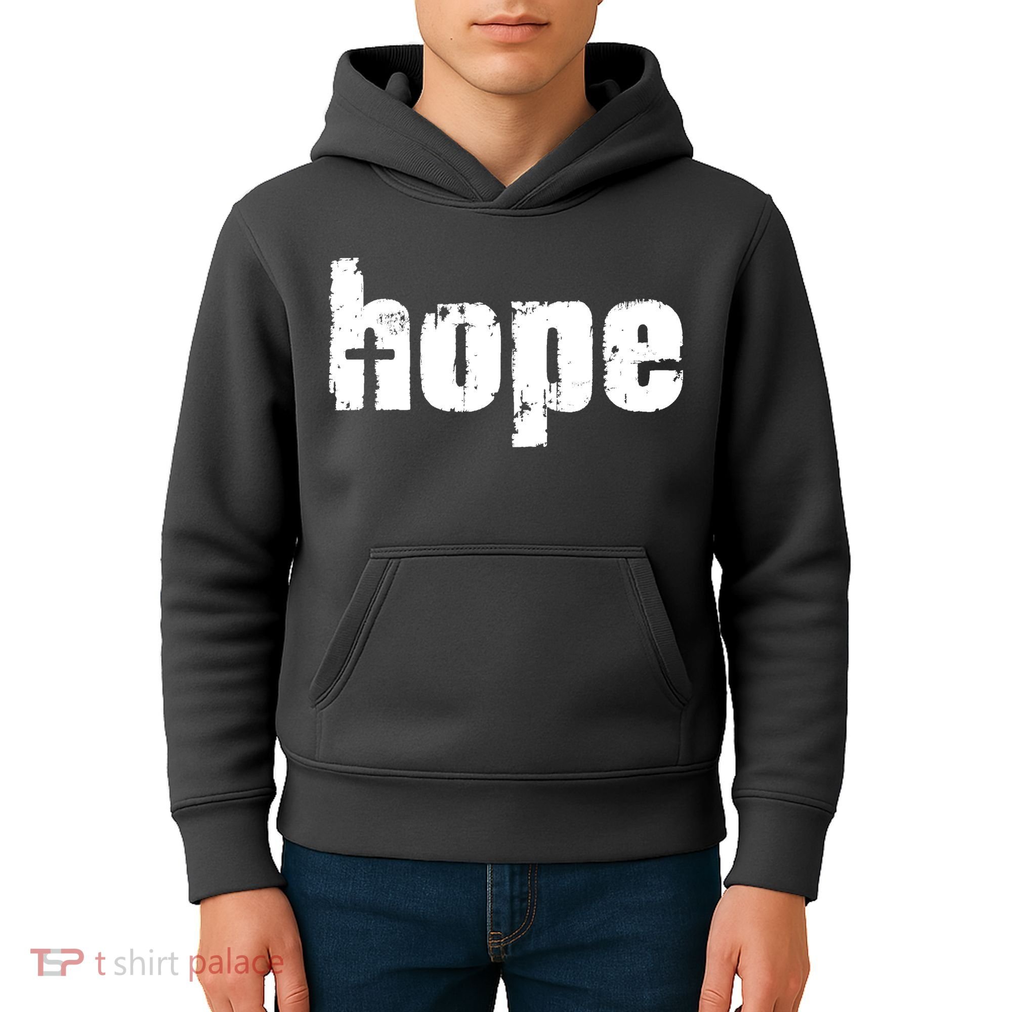Hope Cross Christianity Kids Hoodie