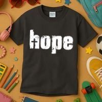 Hope Cross Christianity Kids T-Shirt thumb 3