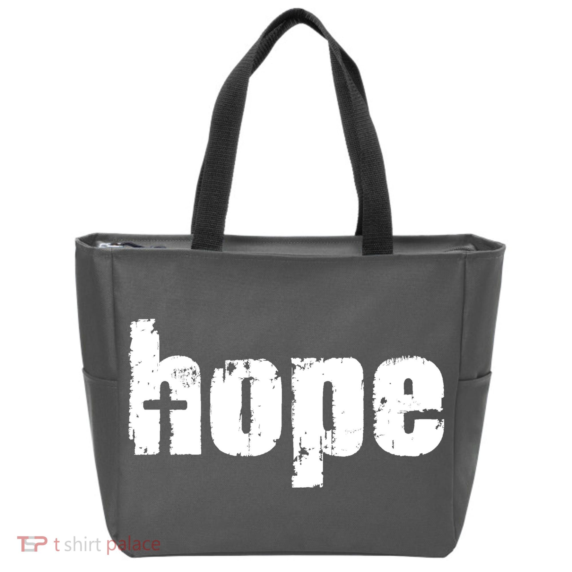 Hope Cross Christianity Tote Bag