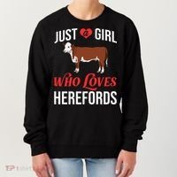 Hereford Cattle Cow Bull Beef Farm Women's Sweatshirt thumb 0