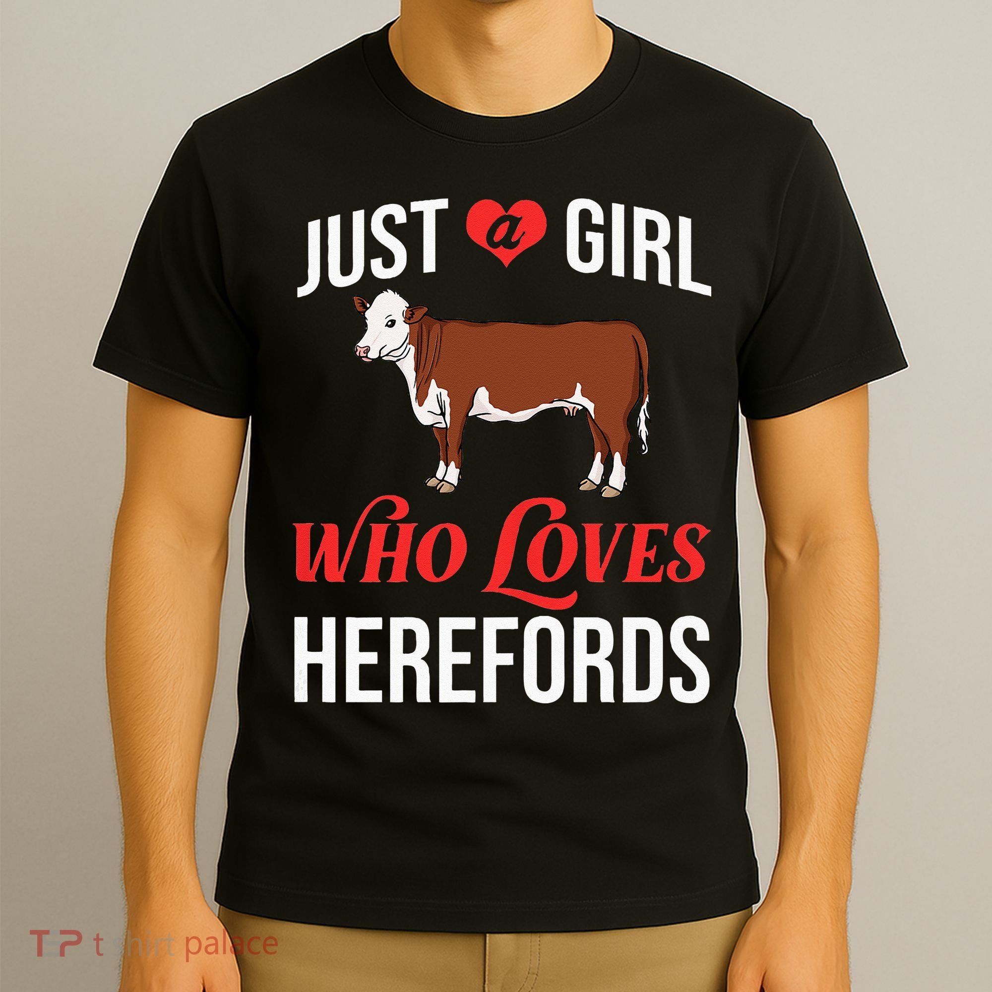 Hereford Cattle Cow Bull Beef Farm T-Shirt