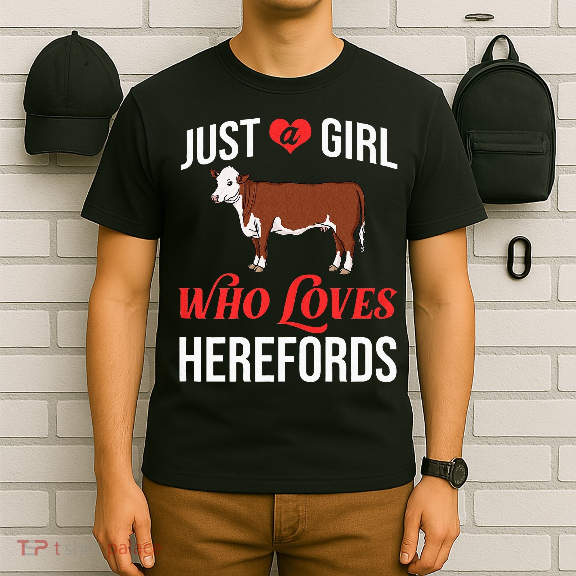 Hereford Cattle Cow Bull Beef Farm T-Shirt