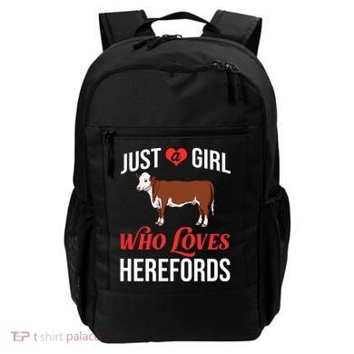 Hereford Cattle Cow Bull Beef Farm Backpack