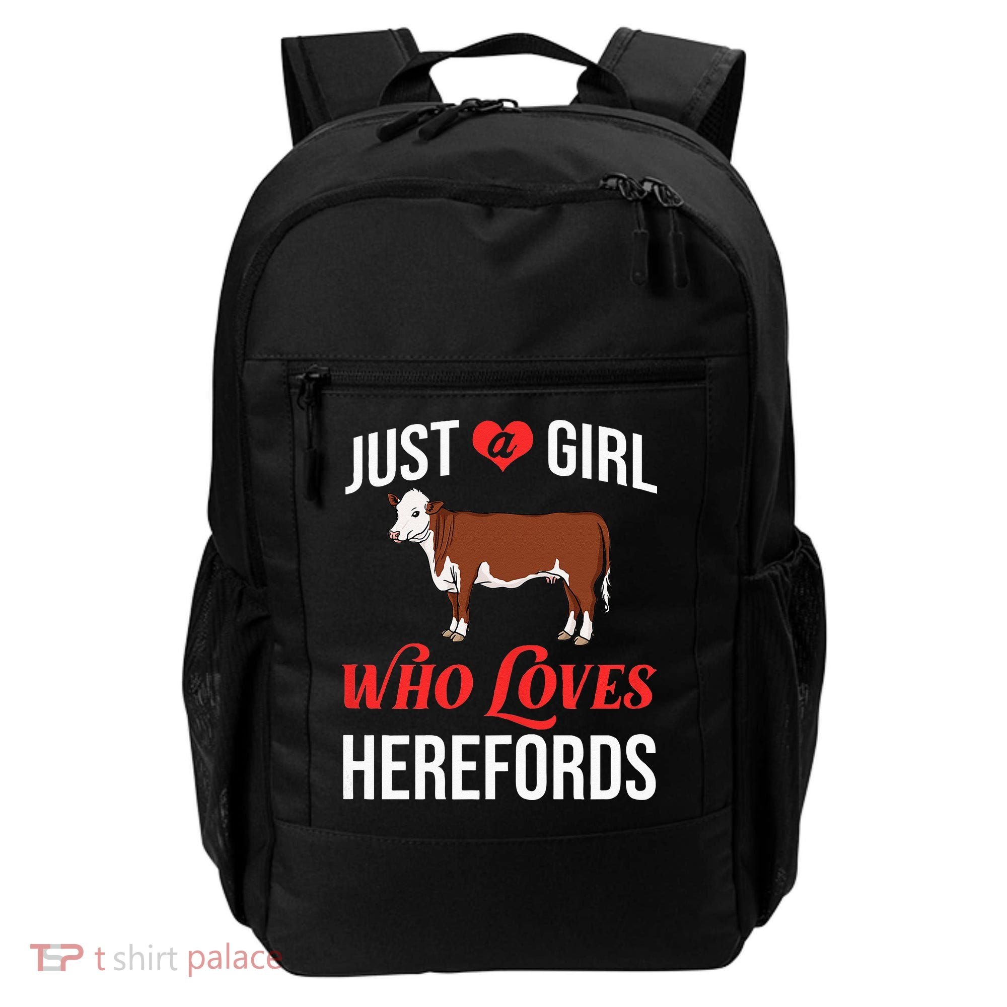 Hereford Cattle Cow Bull Beef Farm Backpack