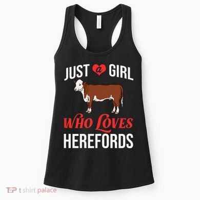 Hereford Cattle Cow Bull Beef Farm Women's Tank Top