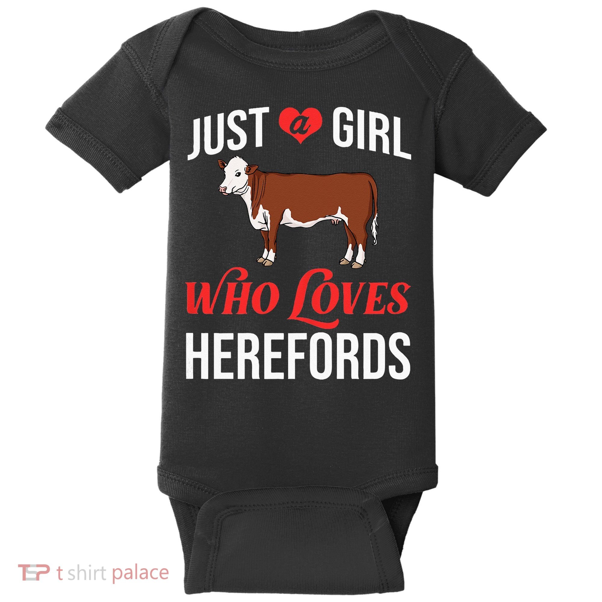 Hereford Cattle Cow Bull Beef Farm Baby Bodysuit