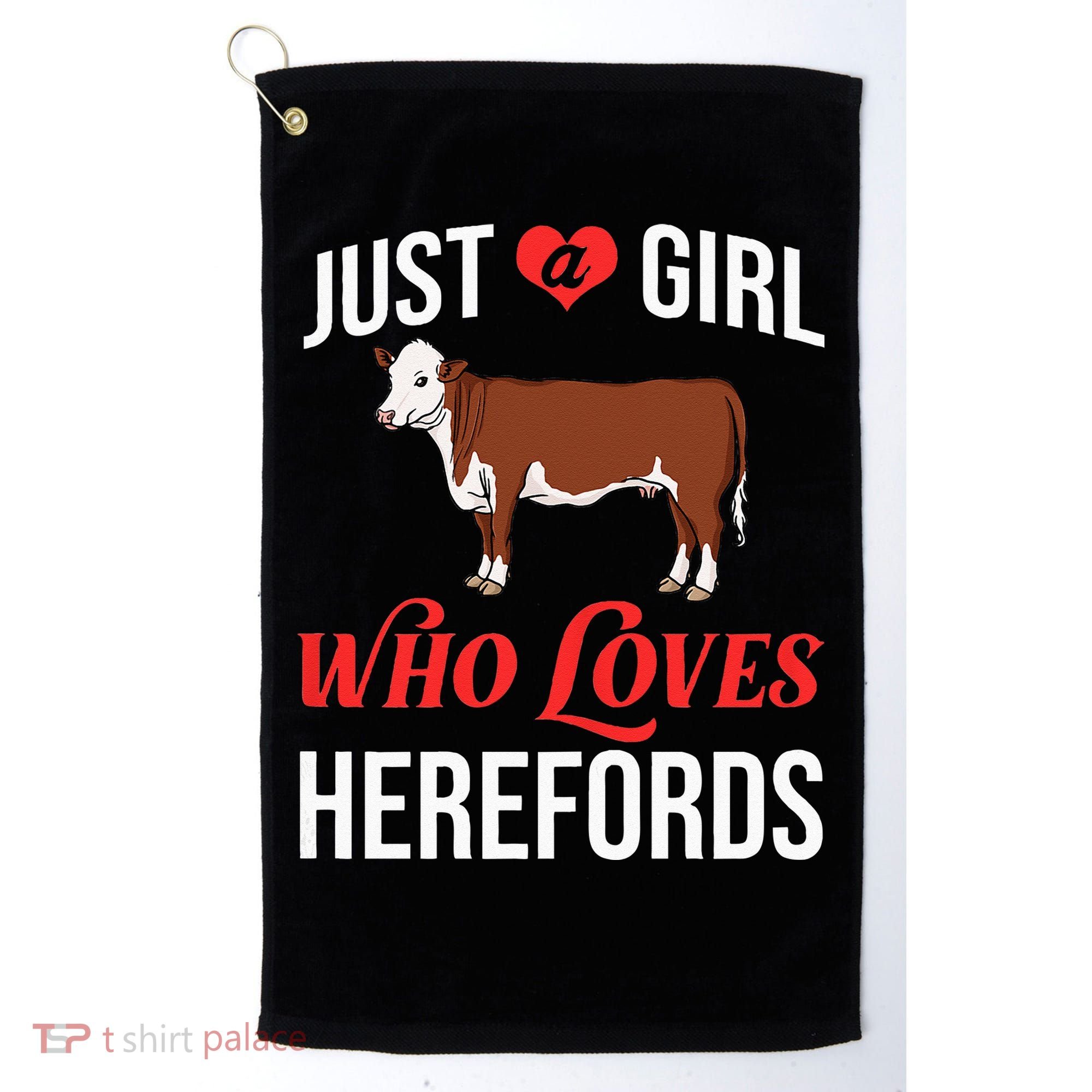 Hereford Cattle Cow Bull Beef Farm Golf Towel