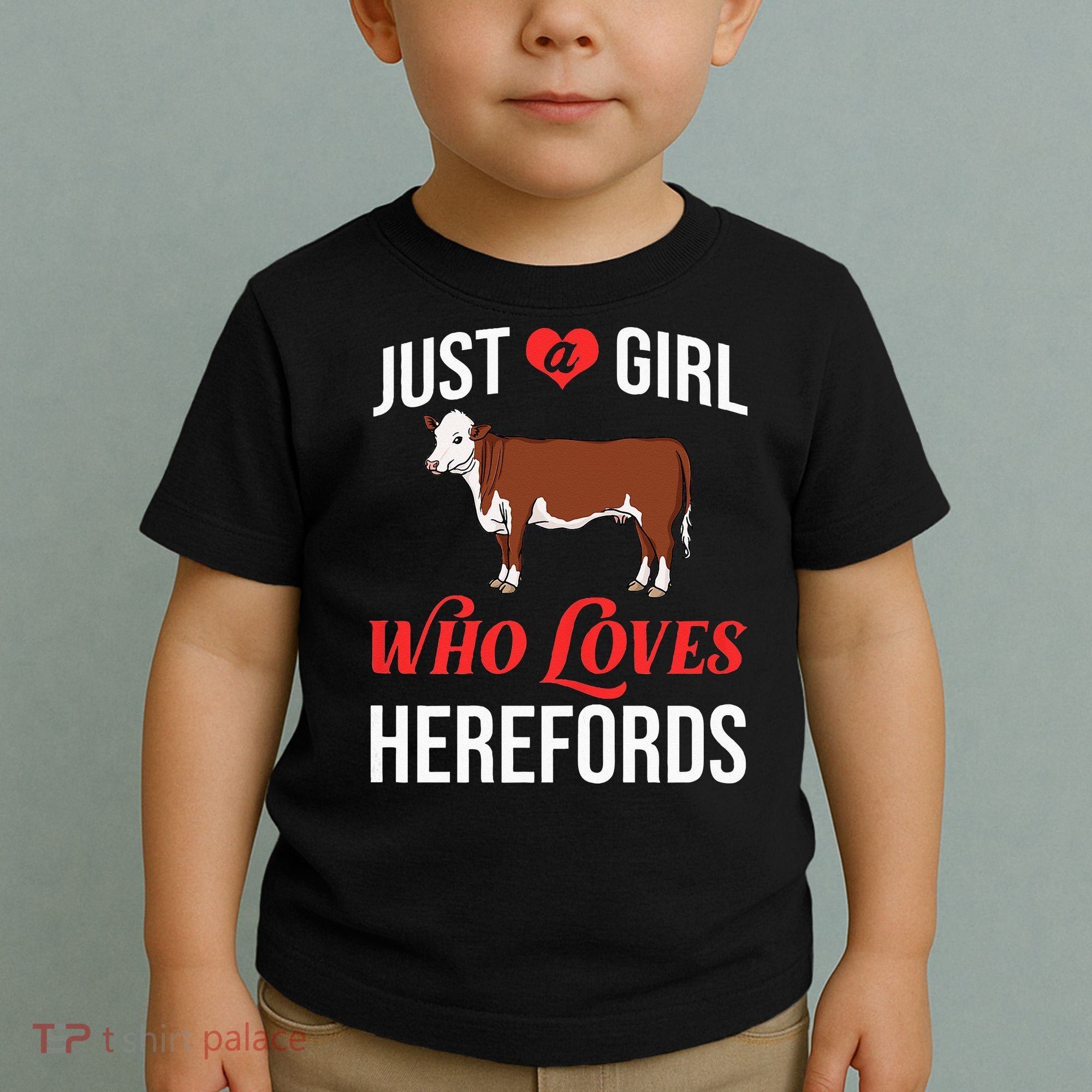 Hereford Cattle Cow Bull Beef Farm Toddler T-Shirt