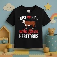 Hereford Cattle Cow Bull Beef Farm Toddler T-Shirt thumb 3