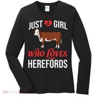 Hereford Cattle Cow Bull Beef Farm Women's Long Sleeve Shirt thumb 0