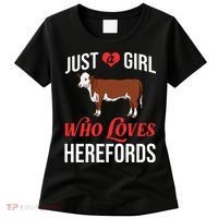 Hereford Cattle Cow Bull Beef Farm Women's T-Shirt thumb 0