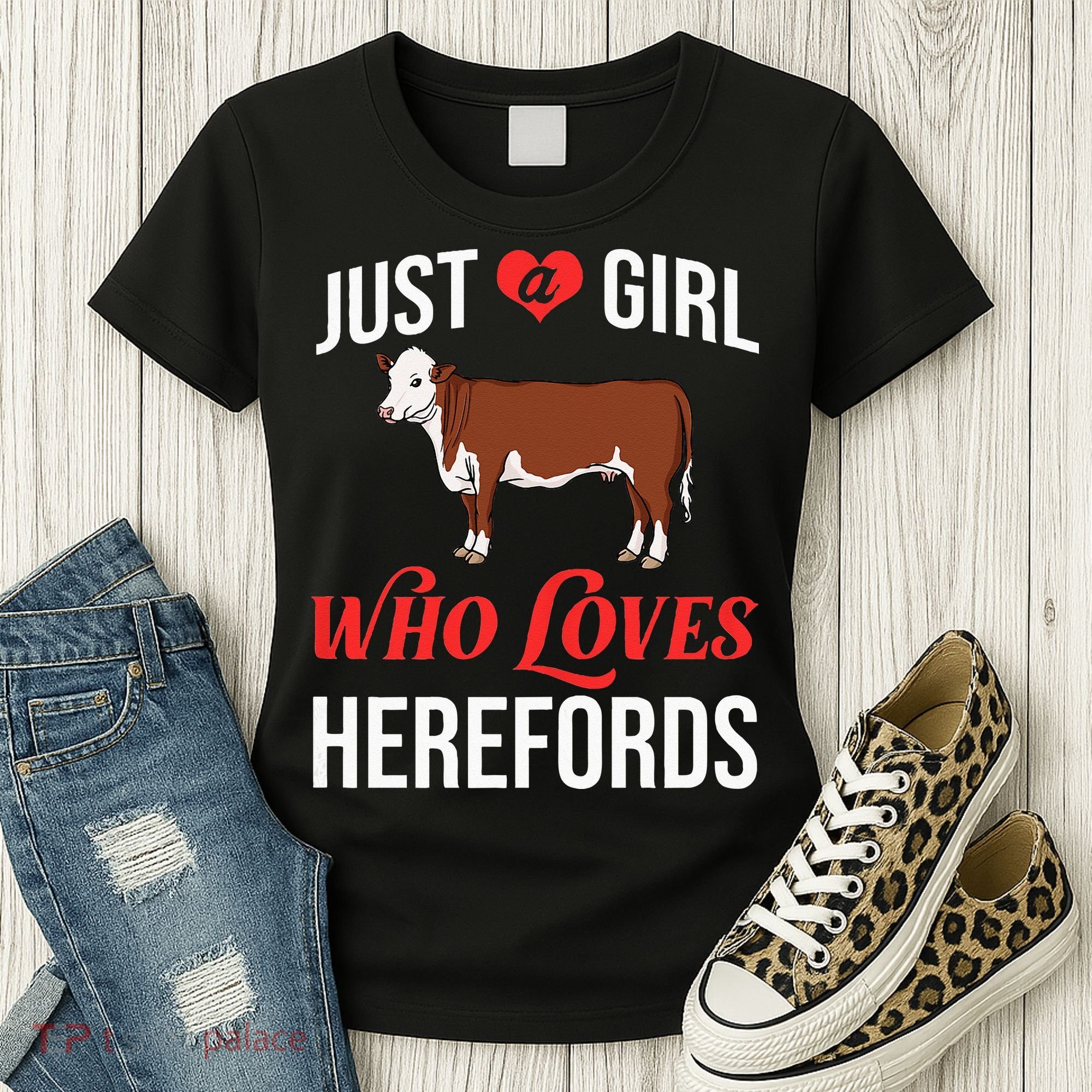 Hereford Cattle Cow Bull Beef Farm Women's T-Shirt