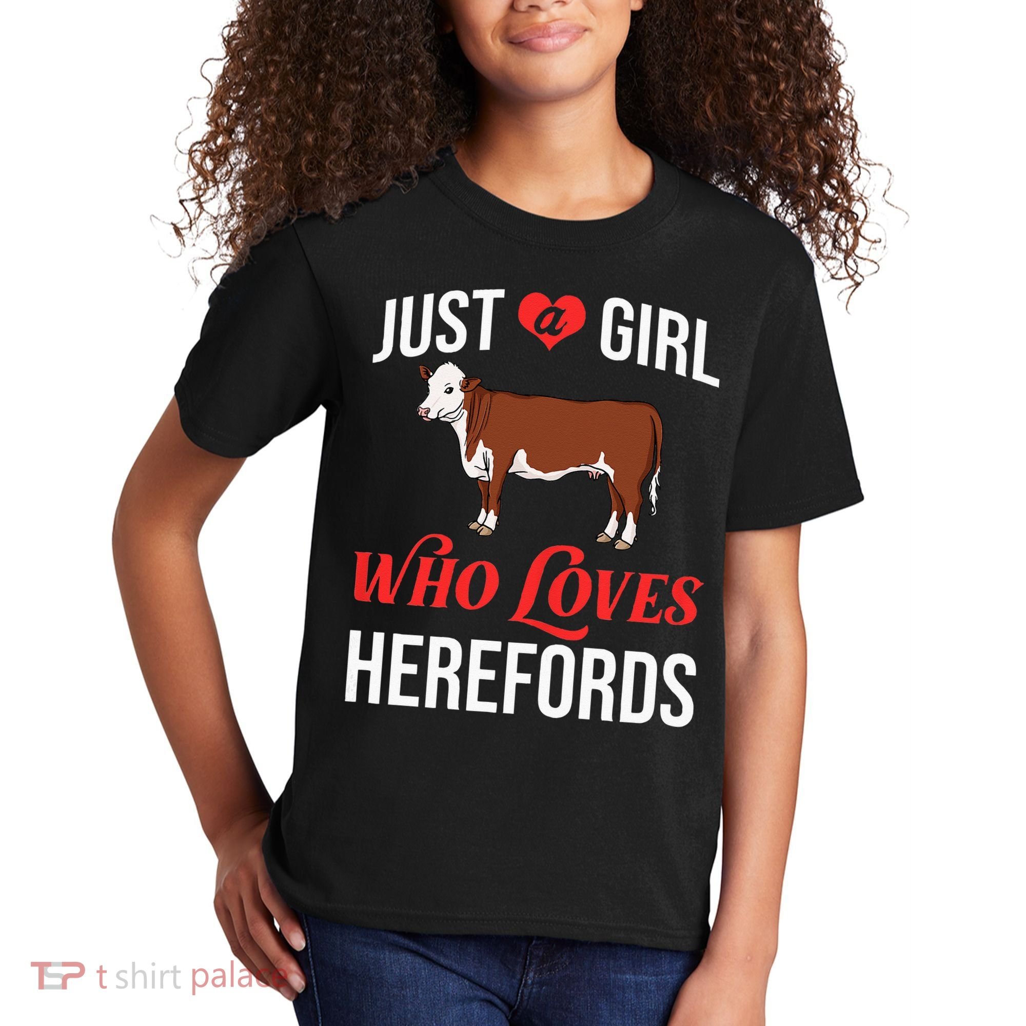 Hereford Cattle Cow Bull Beef Farm Kids T-Shirt