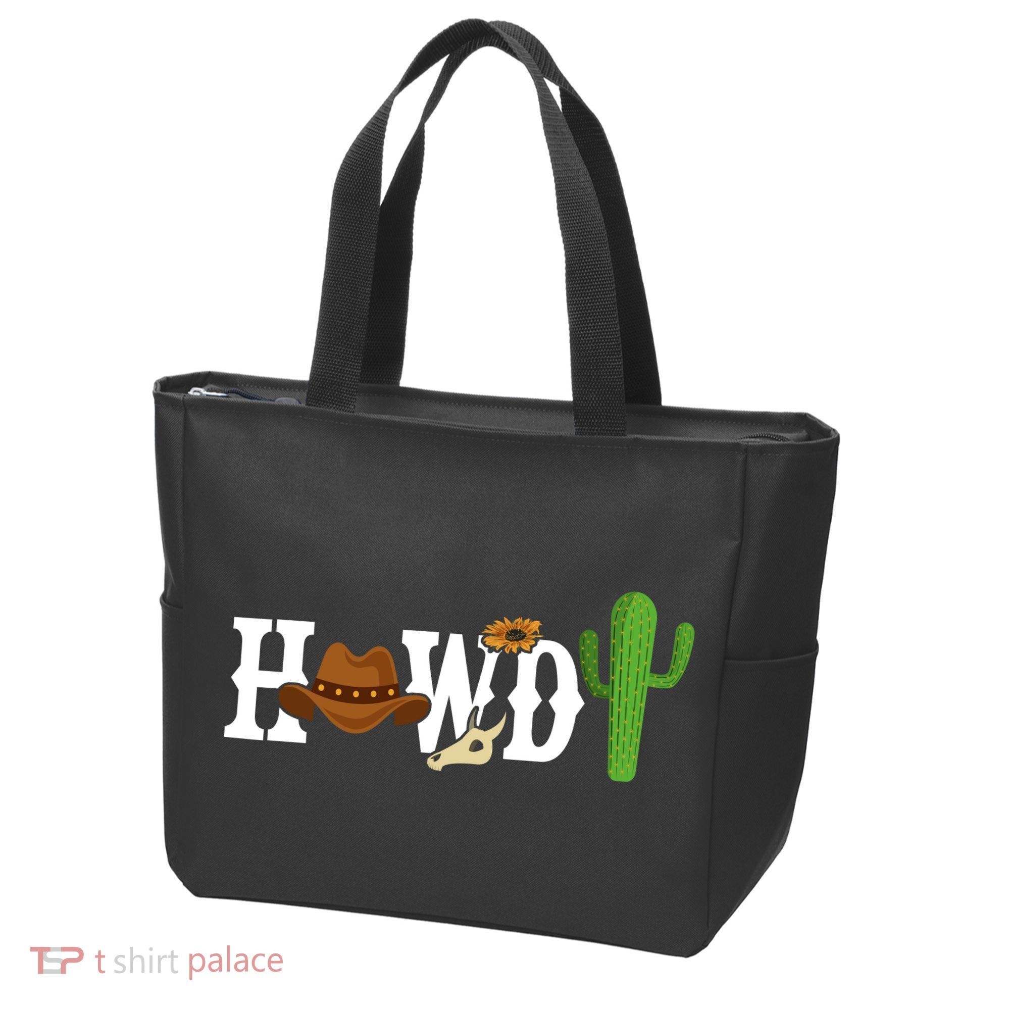 Howdy Cactus Country Tote Bag