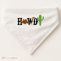 Howdy Cactus Country USA-Made Doggie Bandana thumb 0