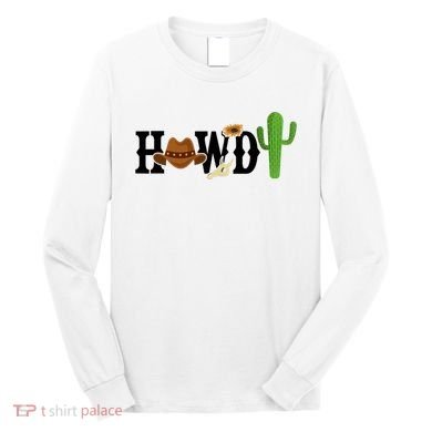 Howdy Cactus Country Long Sleeve Shirt