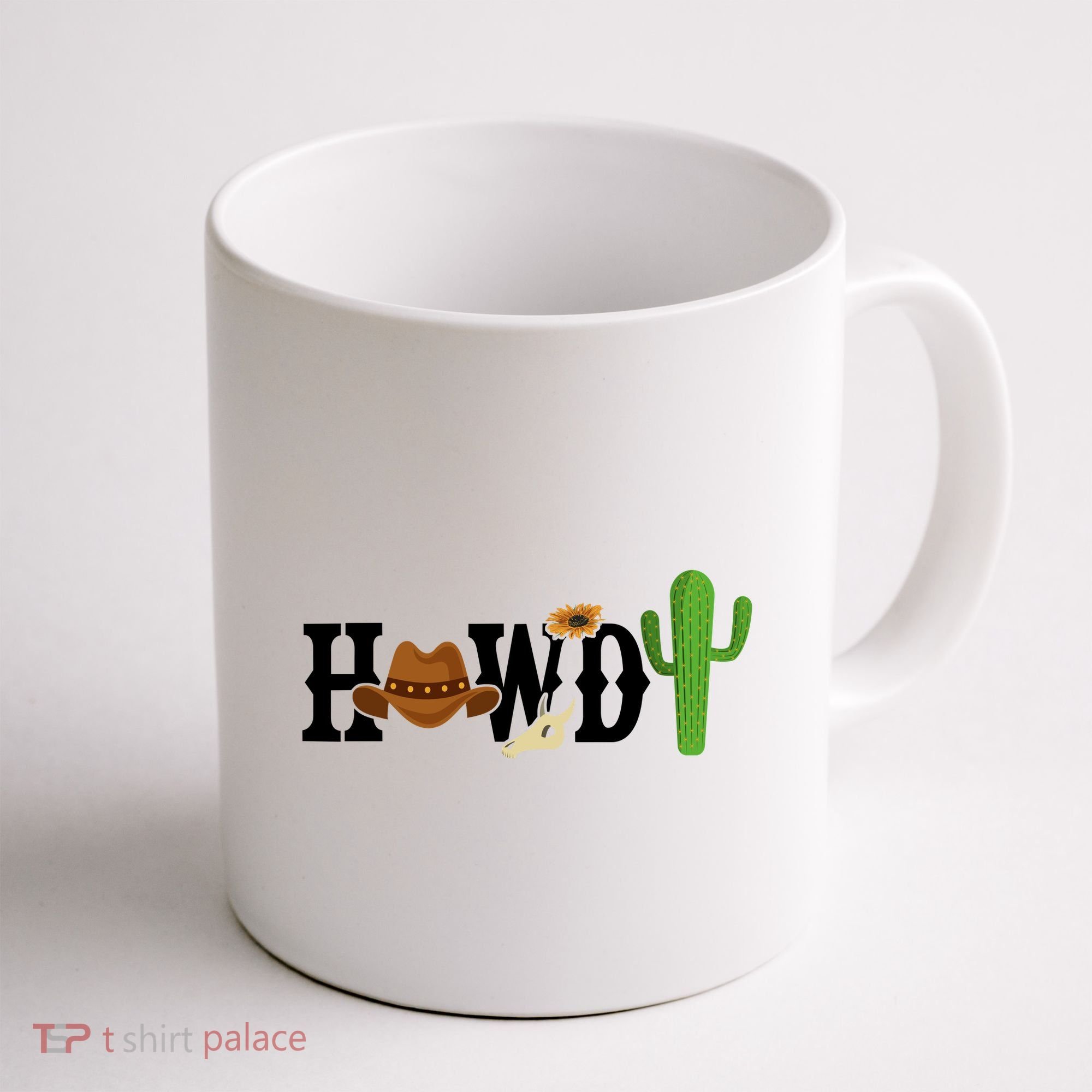 Howdy Cactus Country Coffee Mug