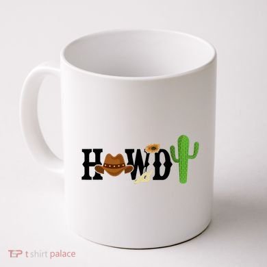 Howdy Cactus Country Coffee Mug