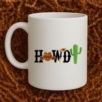 Howdy Cactus Country Coffee Mug thumb 2