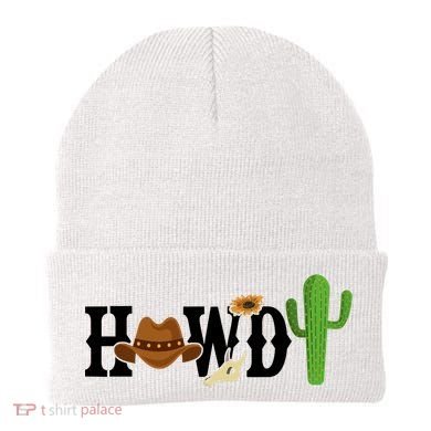 Howdy Cactus Country Beanie
