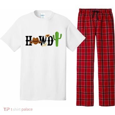 Howdy Cactus Country Pajama Set