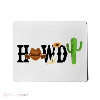 Howdy Cactus Country Mousepad