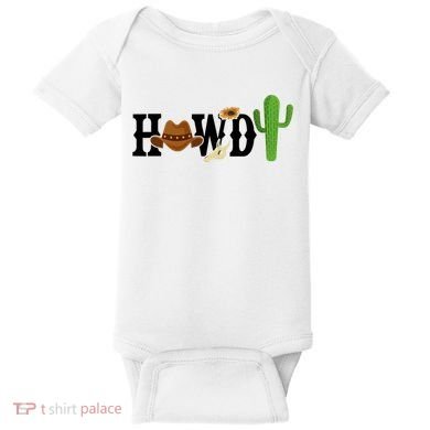 Howdy Cactus Country Baby Bodysuit