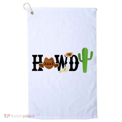 Howdy Cactus Country Golf Towel