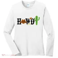 Howdy Cactus Country Women's Long Sleeve Shirt thumb 0
