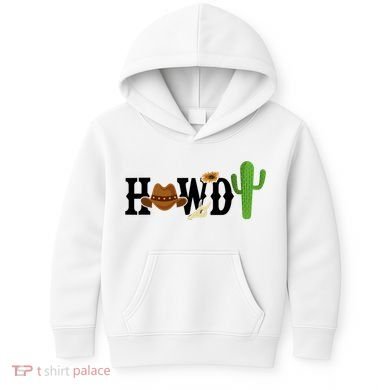 Howdy Cactus Country Kids Hoodie